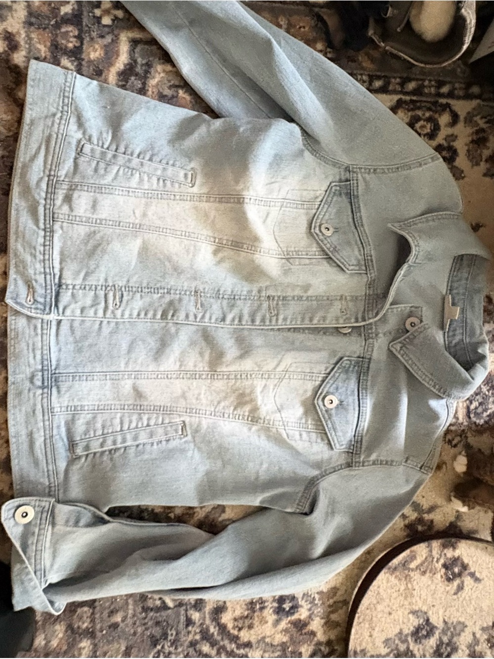 Style & Co. Light Blue Denim Jean Jacket. Perfect for those cool summer nights.